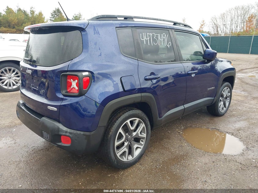 2017 Jeep Renegade VIN ZACCJBBB7HPF45557 IAAI salvage auction — LEFT SIDE, Clear (Indiana), sold $2,250 on 2026-07-07 (photo 4)