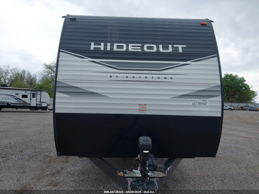 2022 Keystone Hideout VIN 4YDTH1M22N7241576 IAAI salvage auction — HAIL, Regular Certificate (Iowa), sold $7,750 on 2026-08-25 (photo 6)