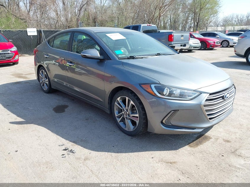 2017 Hyundai Elantra VIN KMHD84LF3HU297198 IAAI salvage auction — LEFT SIDE, Salvage (Kansas), sold $1,000 on 2026-07-29 (photo 1)