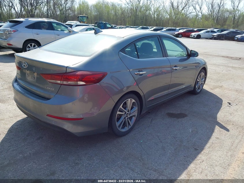 2017 Hyundai Elantra VIN KMHD84LF3HU297198 IAAI salvage auction — LEFT SIDE, Salvage (Kansas), sold $1,000 on 2026-07-29 (photo 4)