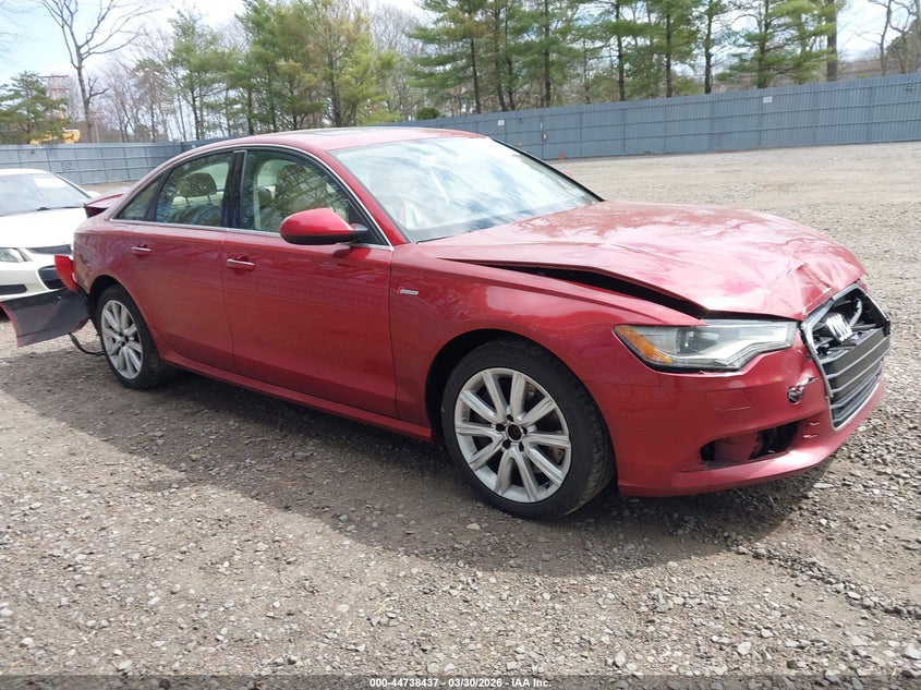 2013 Audi A6 VIN WAUGGAFC1DN042264 IAAI salvage auction — REAR END, Wait Title, sold $600 on 2026-07-22 (photo 1)