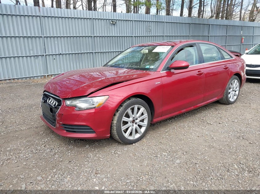 2013 Audi A6 VIN WAUGGAFC1DN042264 IAAI salvage auction — REAR END, Wait Title, sold $600 on 2026-07-22 (photo 2)