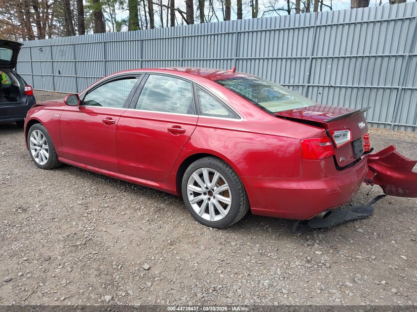 2013 Audi A6 VIN WAUGGAFC1DN042264 IAAI salvage auction — REAR END, Wait Title, sold $600 on 2026-07-22 (photo 3)