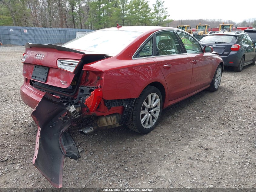 2013 Audi A6 VIN WAUGGAFC1DN042264 IAAI salvage auction — REAR END, Wait Title, sold $600 on 2026-07-22 (photo 4)