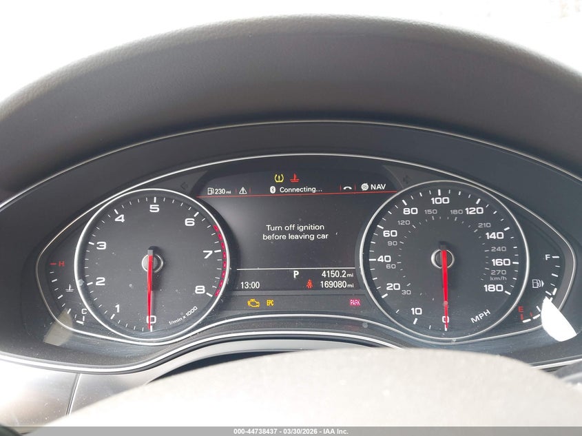 2013 Audi A6 VIN WAUGGAFC1DN042264 IAAI salvage auction — REAR END, Wait Title, sold $600 on 2026-07-22 (photo 7)