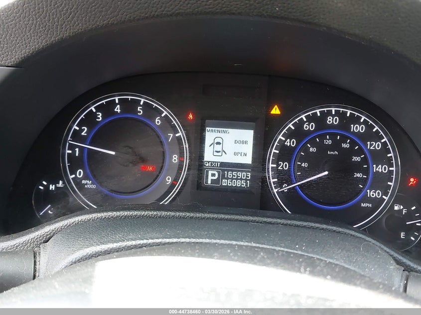 2012 Infiniti G VIN JN1CV6AR0CM672039 IAAI salvage auction — RIGHT SIDE, Wait Title, sold $825 on 2026-07-22 (photo 7)