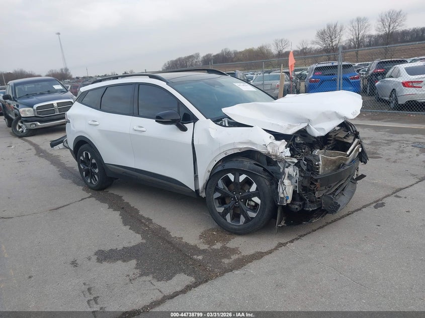 2023 Kia Sportage VIN 5XYK6CAF0PG081081 IAAI salvage auction — FRONT END, Salvage (Iowa), sold $25 on 2026-07-28 (photo 1)