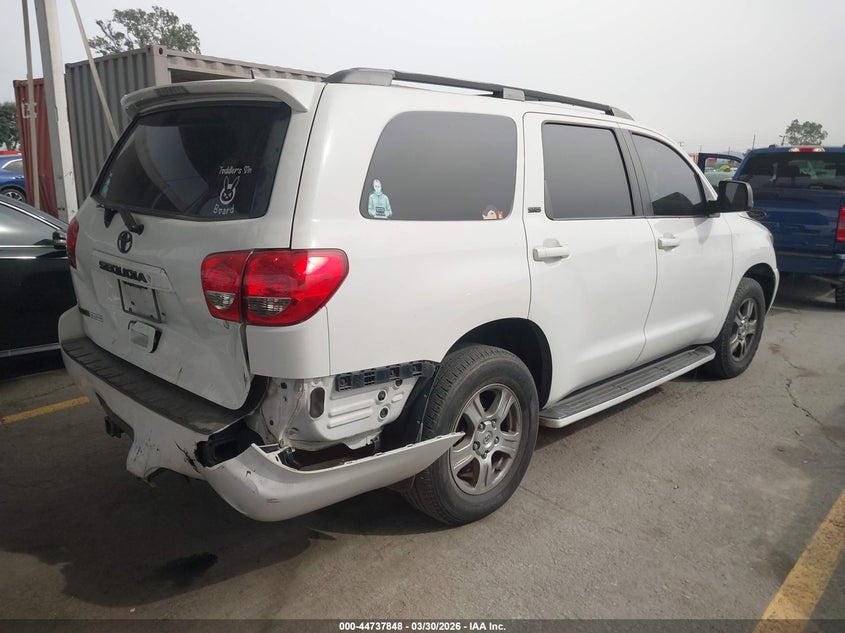 2010 Toyota Sequoia VIN 5TDZM5G19AS002321 IAAI salvage auction — REAR END, Salvage (California), sold $2,400 on 2026-07-29 (photo 4)