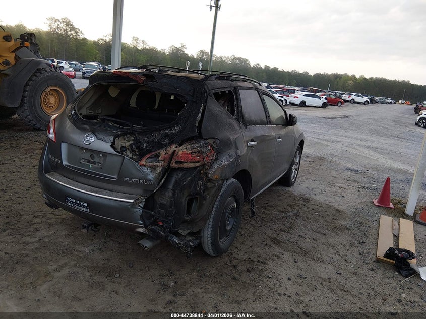 2013 Nissan Murano VIN JN8AZ1MU7DW201513 IAAI salvage auction — REAR END, Salvage (South Carolina), sold $300 on 2026-07-07 (photo 4)