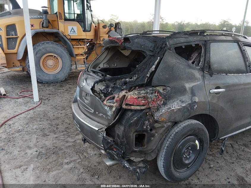 2013 Nissan Murano VIN JN8AZ1MU7DW201513 IAAI salvage auction — REAR END, Salvage (South Carolina), sold $300 on 2026-07-07 (photo 6)