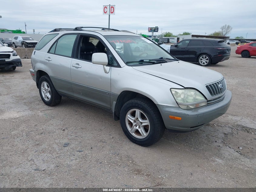 2001 Lexus Rx 300 VIN JTJGF10U310092323 IAAI salvage auction — HAIL, Original (Texas), sold $625 on 2026-07-29 (photo 1)