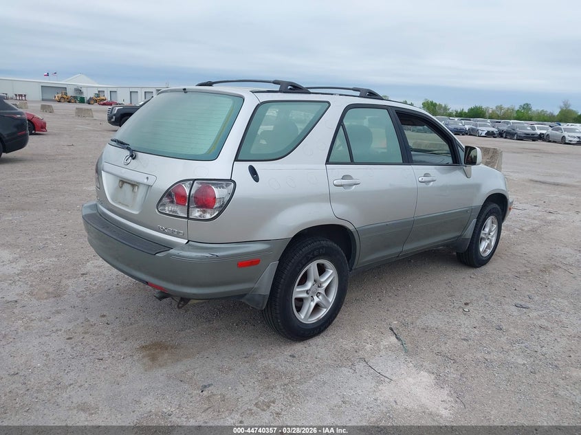 2001 Lexus Rx 300 VIN JTJGF10U310092323 IAAI salvage auction — HAIL, Original (Texas), sold $625 on 2026-07-29 (photo 4)