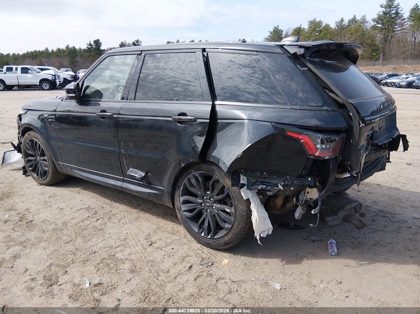 2021 Land rover Range rover sport VIN SALWR2SU3MA780774 IAAI salvage auction — FRONT & REAR, Salvage (Massachusetts), sold $9,000 on 2026-07-17 (photo 3)