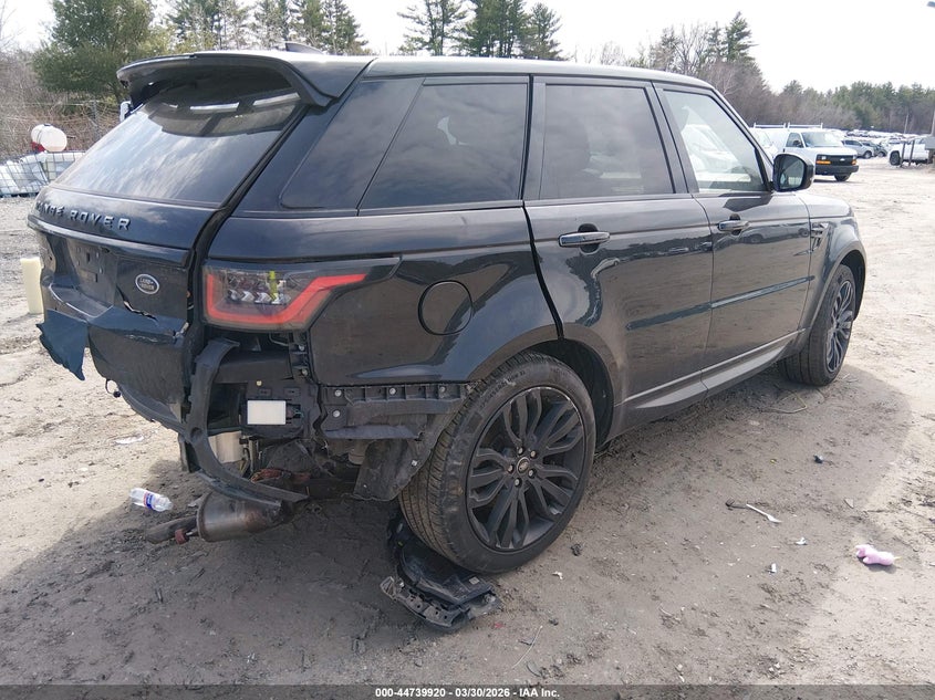 2021 Land rover Range rover sport VIN SALWR2SU3MA780774 IAAI salvage auction — FRONT & REAR, Salvage (Massachusetts), sold $9,000 on 2026-07-17 (photo 4)