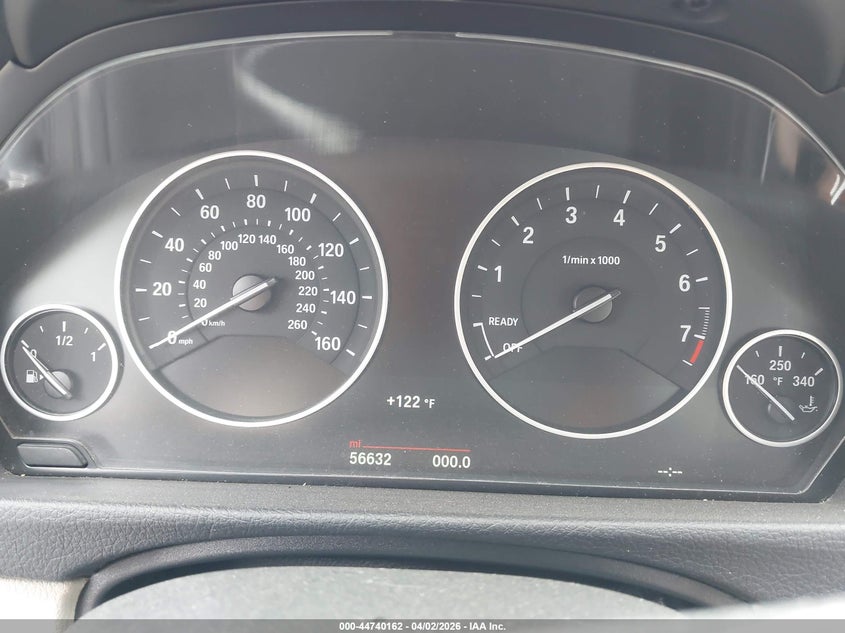2016 BMW 3er VIN WBA8E5G55GNU21547 IAAI salvage auction — RIGHT FRONT, Wait Title, sold $500 on 2026-07-29 (photo 7)