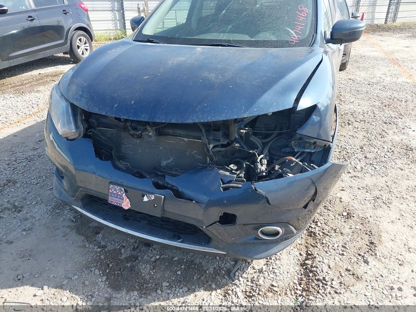 2016 Nissan Rogue VIN KNMAT2MT5GP697856 IAAI salvage auction — FRONT END, Salvage (Alabama), sold $650 on 2026-07-21 (photo 6)
