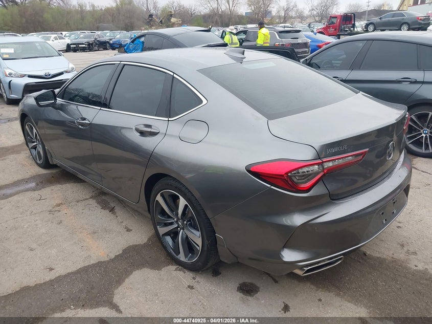 2025 Acura Tlx VIN 19UUB5F40SA001909 IAAI salvage auction — RIGHT SIDE, Wait Title, sold $16,025 on 2026-07-29 (photo 3)