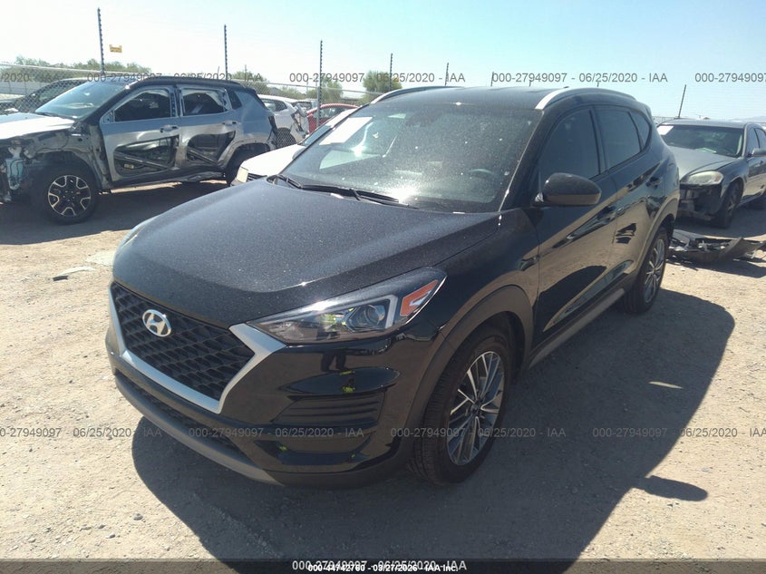 2019 Hyundai Tucson VIN KM8J33AL4KU982838 IAAI salvage auction — REAR END, Wait Title, sold $2,400 on 2026-07-02 (photo 2)