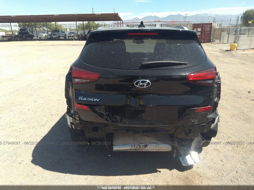 2019 Hyundai Tucson VIN KM8J33AL4KU982838 IAAI salvage auction — REAR END, Wait Title, sold $2,400 on 2026-07-02 (photo 6)