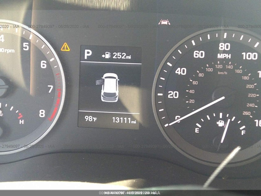 2019 Hyundai Tucson VIN KM8J33AL4KU982838 IAAI salvage auction — REAR END, Wait Title, sold $2,400 on 2026-07-02 (photo 7)