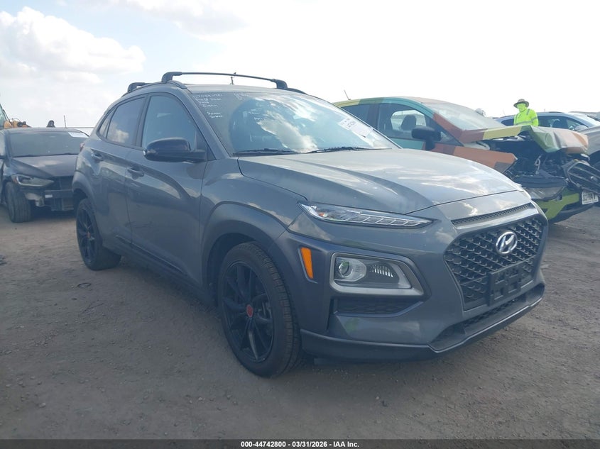 2021 Hyundai Kona VIN KM8K6CA56MU726071 IAAI salvage auction — REAR END, Original (Texas), sold $5,550 on 2026-07-14 (photo 1)