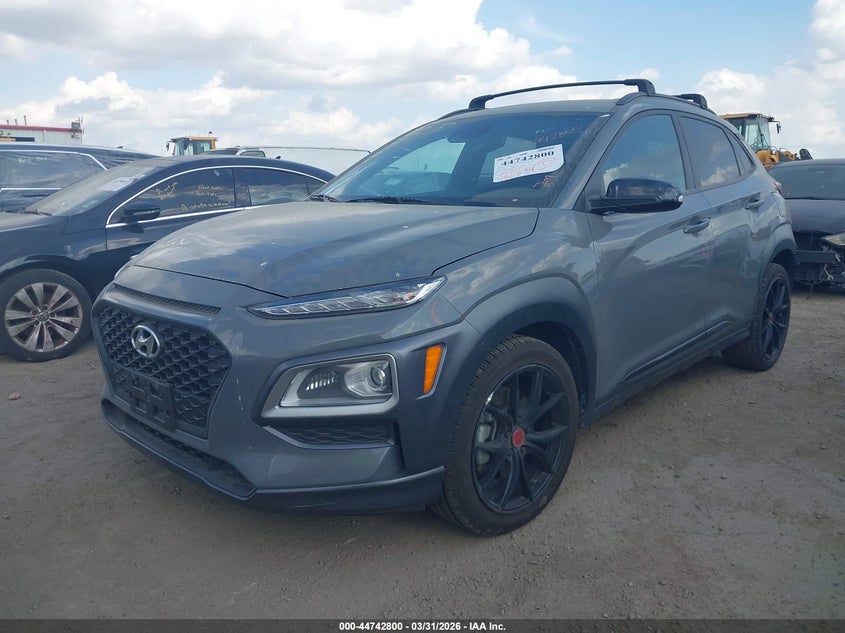 2021 Hyundai Kona VIN KM8K6CA56MU726071 IAAI salvage auction — REAR END, Original (Texas), sold $5,550 on 2026-07-14 (photo 2)