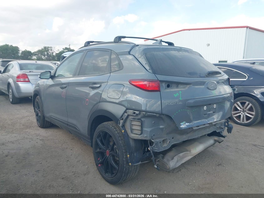2021 Hyundai Kona VIN KM8K6CA56MU726071 IAAI salvage auction — REAR END, Original (Texas), sold $5,550 on 2026-07-14 (photo 3)