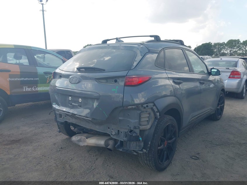 2021 Hyundai Kona VIN KM8K6CA56MU726071 IAAI salvage auction — REAR END, Original (Texas), sold $5,550 on 2026-07-14 (photo 4)