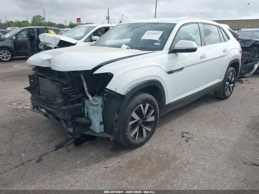 2023 Volkswagen Atlas cross sport VIN 1V2DC2CA3PC205053 IAAI salvage auction — FRONT END, Wait Title, sold $6,600 on 2026-07-09 (photo 2)