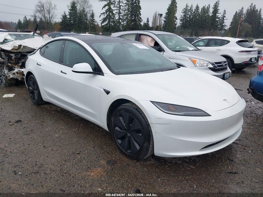 2024 Tesla Model 3 VIN 5YJ3E1EA7RF724367 IAAI salvage auction — REAR END, Wait Title, sold $12,700 on 2026-07-08 (photo 1)