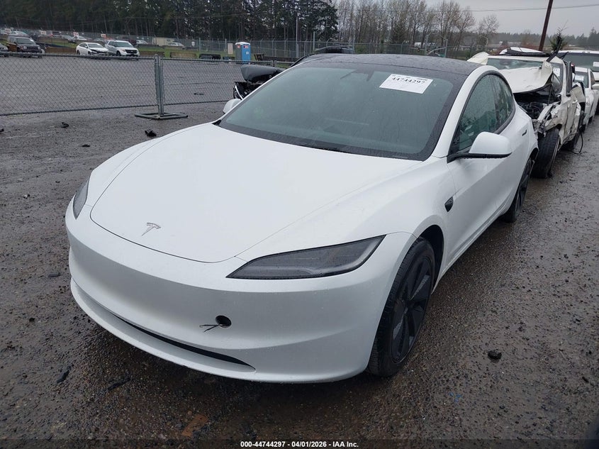 2024 Tesla Model 3 VIN 5YJ3E1EA7RF724367 IAAI salvage auction — REAR END, Wait Title, sold $12,700 on 2026-07-08 (photo 2)