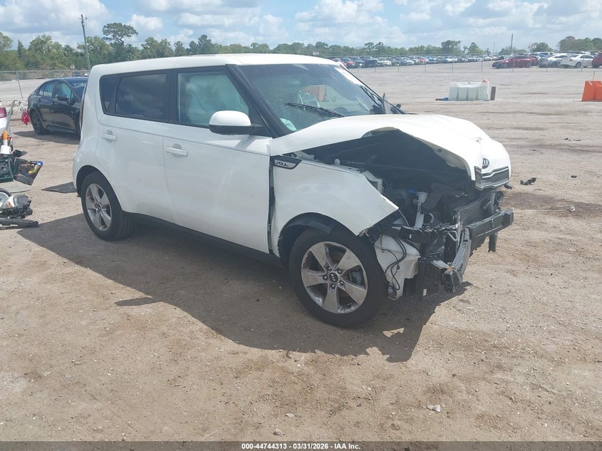 2019 Kia Soul VIN KNDJN2A24K7694655 IAAI salvage auction — FRONT END, Wait Title, sold $825 on 2026-09-30 (photo 1)