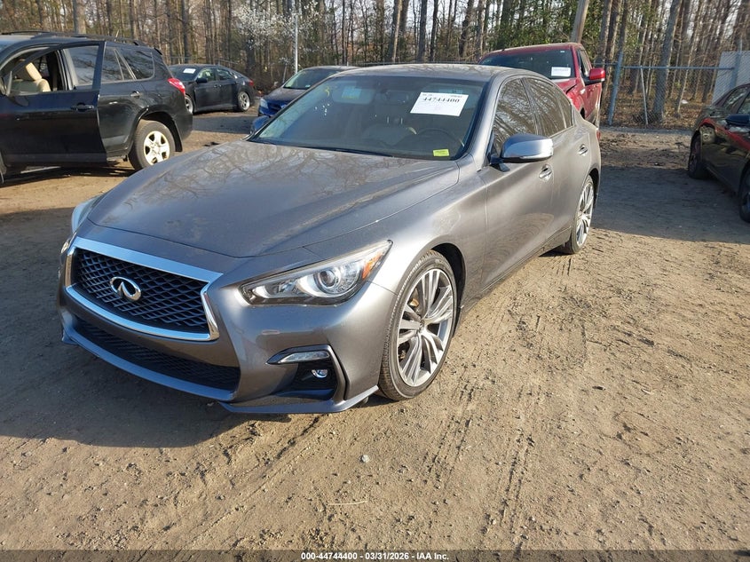 2018 Infiniti Q50 VIN JN1EV7AR6JM441867 IAAI salvage auction — FRONT END, Salvage - Greater Than 75% (Maryland), sold $4,800 on 2026-09-23 (photo 2)