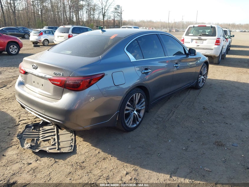 2018 Infiniti Q50 VIN JN1EV7AR6JM441867 IAAI salvage auction — FRONT END, Salvage - Greater Than 75% (Maryland), sold $4,800 on 2026-09-23 (photo 4)