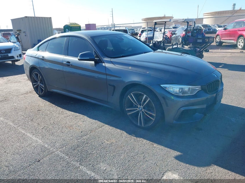 2016 BMW 4er VIN WBA4C9C54GG139602 IAAI salvage auction — WATER/FLOOD, Salvage (Hawaii), sold $1,750 on 2026-08-04 (photo 1)