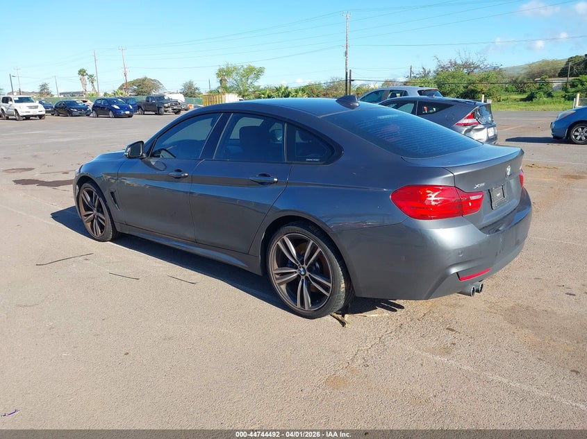 2016 BMW 4er VIN WBA4C9C54GG139602 IAAI salvage auction — WATER/FLOOD, Salvage (Hawaii), sold $1,750 on 2026-08-04 (photo 3)