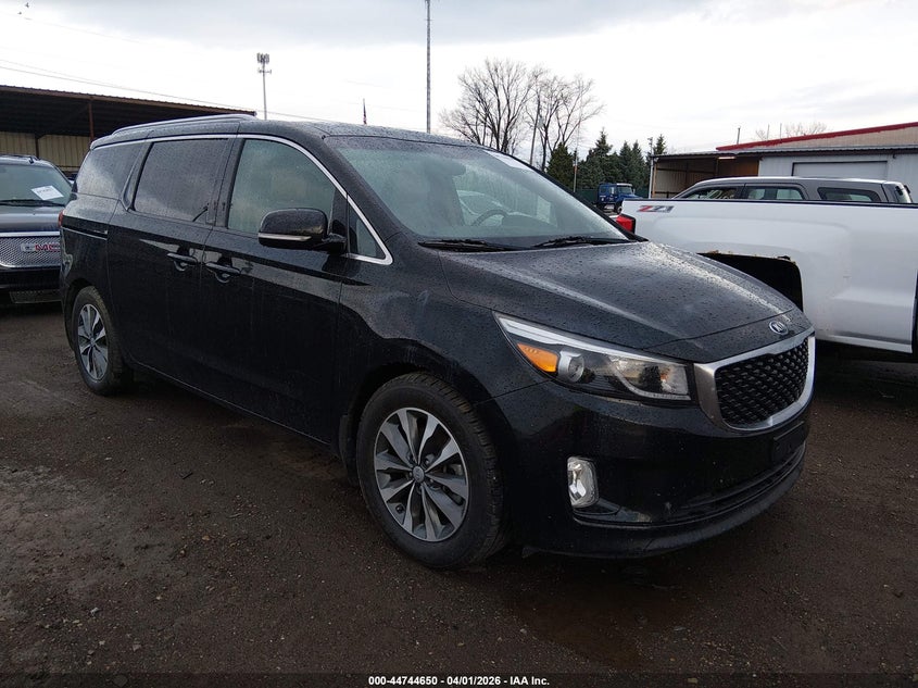 2016 Kia SEDONA VIN KNDMC5C13G6125415 IAAI salvage auction — FRONT END, Salvage (Texas), sold $1,400 on 2026-07-29 (photo 1)