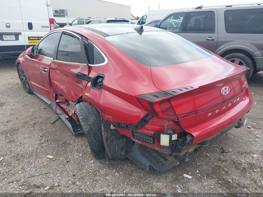 2021 Hyundai Sonata VIN 5NPEH4J28MH091811 IAAI salvage auction — LEFT SIDE, Salvage (Texas), sold $4,300 on 2026-07-09 (photo 3)