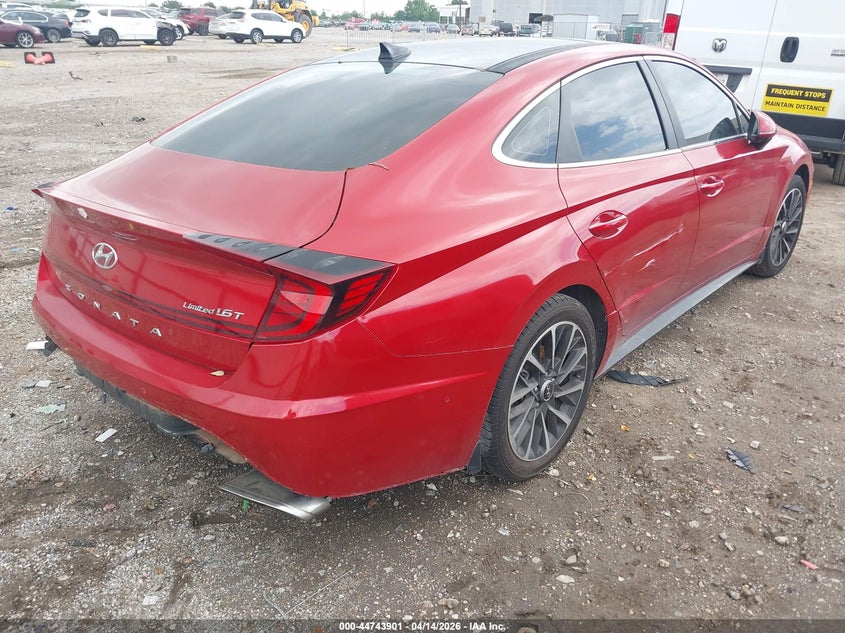 2021 Hyundai Sonata VIN 5NPEH4J28MH091811 IAAI salvage auction — LEFT SIDE, Salvage (Texas), sold $4,300 on 2026-07-09 (photo 4)