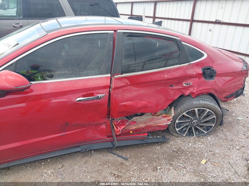 2021 Hyundai Sonata VIN 5NPEH4J28MH091811 IAAI salvage auction — LEFT SIDE, Salvage (Texas), sold $4,300 on 2026-07-09 (photo 6)