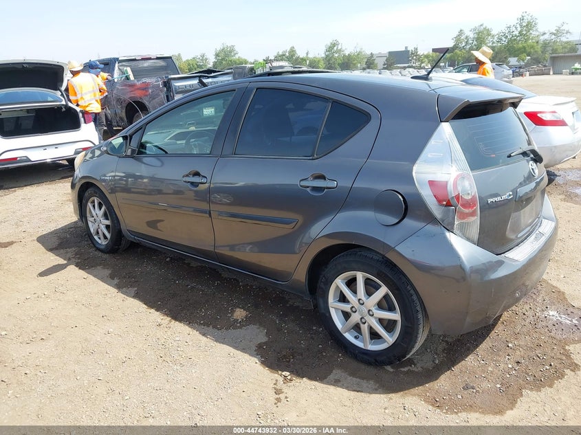 2012 Toyota Prius c VIN JTDKDTB30C1027378 IAAI salvage auction — RIGHT FRONT, Wait Title, sold $1,275 on 2026-07-06 (photo 3)