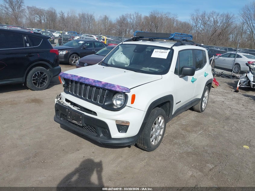 2022 Jeep Renegade VIN ZACNJDA17NPN58508 IAAI salvage auction — RIGHT FRONT, Salvage (Illinois), sold $3,750 on 2026-07-06 (photo 2)