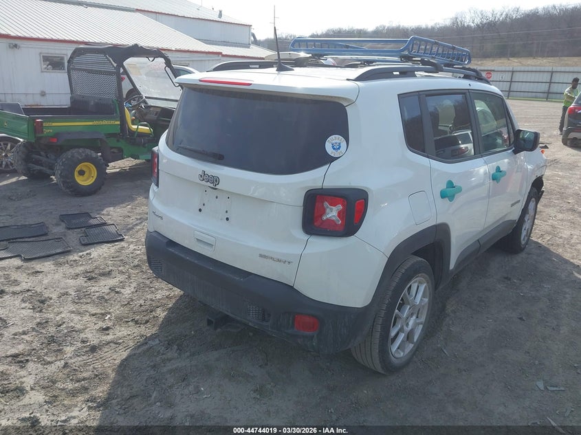 2022 Jeep Renegade VIN ZACNJDA17NPN58508 IAAI salvage auction — RIGHT FRONT, Salvage (Illinois), sold $3,750 on 2026-07-06 (photo 4)