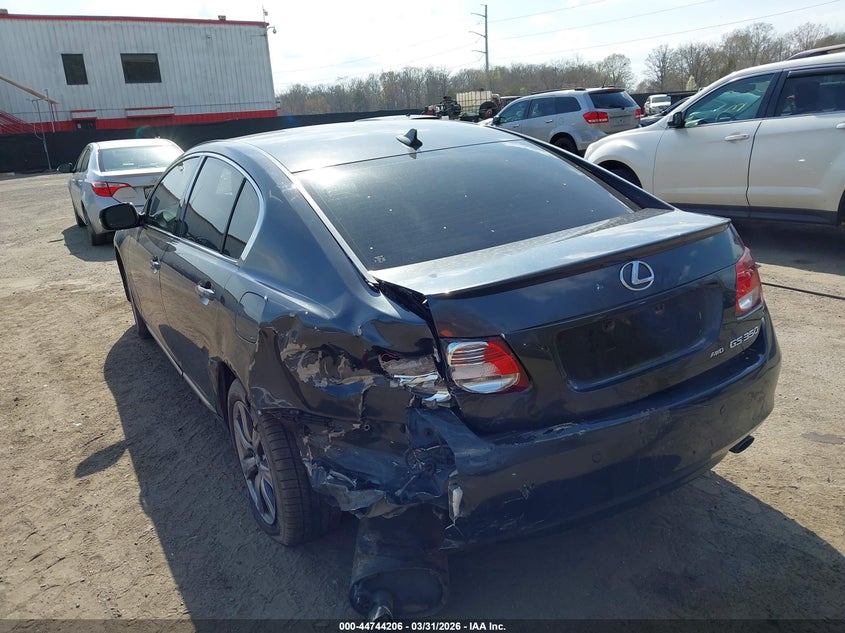 2011 Lexus Gs VIN JTHCE1KS2B0028354 IAAI salvage auction — REAR END, Clear (Virginia), sold $1,300 on 2026-07-29 (photo 3)