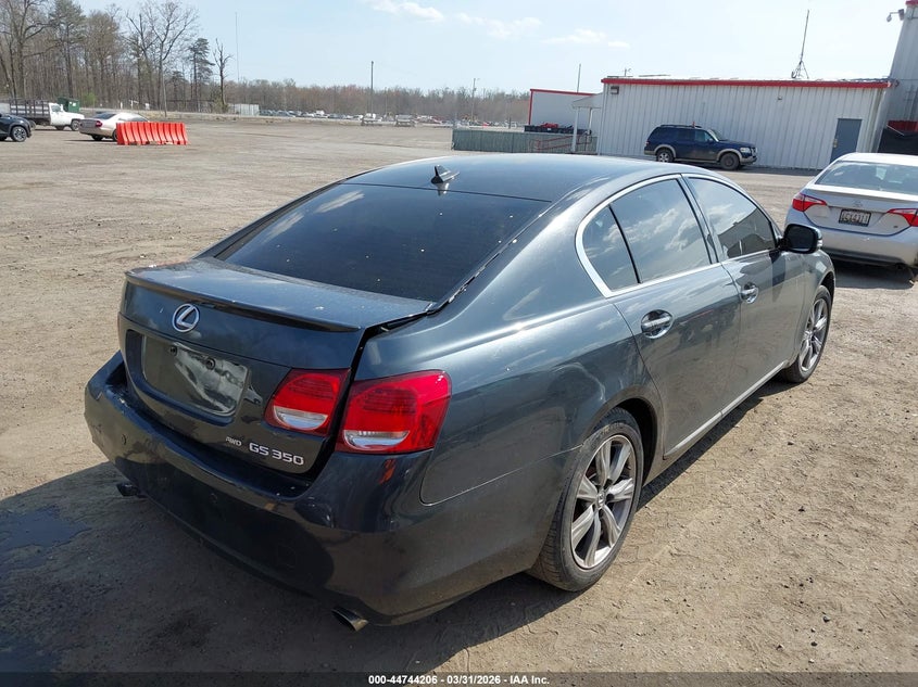 2011 Lexus Gs VIN JTHCE1KS2B0028354 IAAI salvage auction — REAR END, Clear (Virginia), sold $1,300 on 2026-07-29 (photo 4)