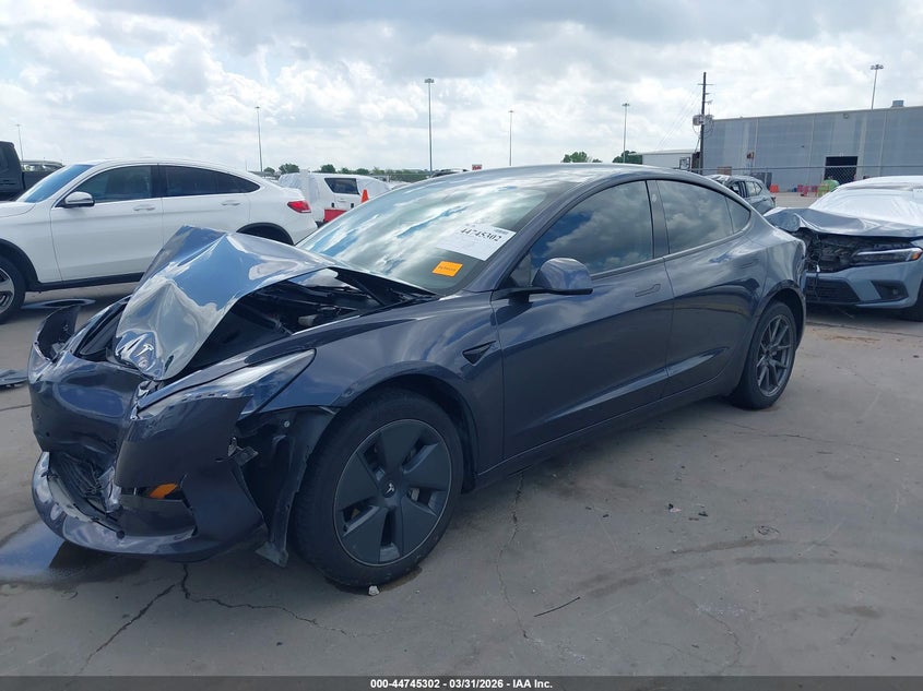 2022 Tesla Model 3 VIN 5YJ3E1EB3NF170814 IAAI salvage auction — FRONT END, Original (Texas), sold $6,600 on 2026-07-18 (photo 2)