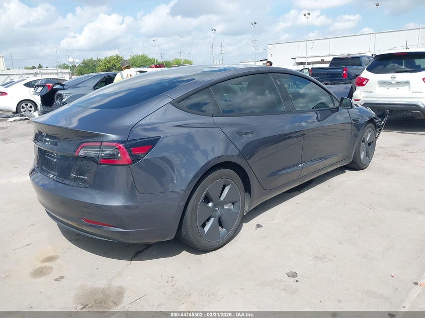 2022 Tesla Model 3 VIN 5YJ3E1EB3NF170814 IAAI salvage auction — FRONT END, Original (Texas), sold $6,600 on 2026-07-18 (photo 4)