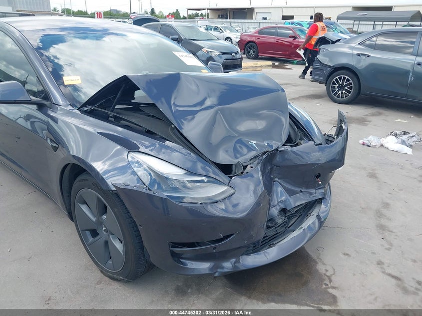 2022 Tesla Model 3 VIN 5YJ3E1EB3NF170814 IAAI salvage auction — FRONT END, Original (Texas), sold $6,600 on 2026-07-18 (photo 6)