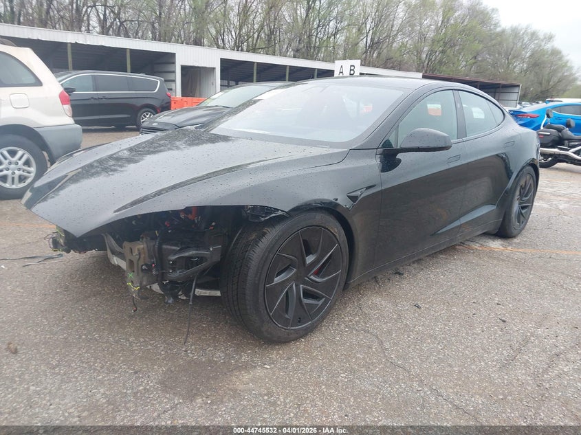2026 Tesla Model s VIN 5YJSA1E66TF557543 IAAI salvage auction — FRONT END, Wait Title, sold $44,750 on 2026-07-08 (photo 2)
