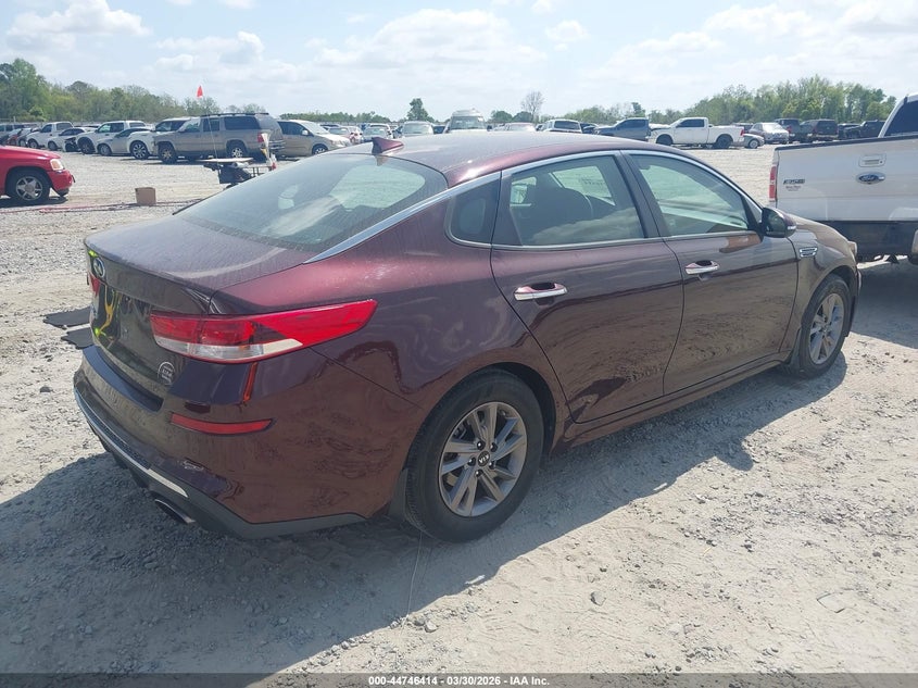 2020 Kia Optima VIN 5XXGT4L36LG445459 IAAI salvage auction — LEFT REAR, Salvage (Georgia), sold $1,950 on 2026-07-13 (photo 4)